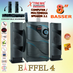 Eiffel 4 - 2.1 Multimedia Speaker With 8" Woofer