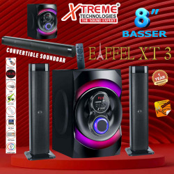 Eiffel XT 3 - 2.1 Multimedia Speaker With Convert Soundbar 8" Woofer